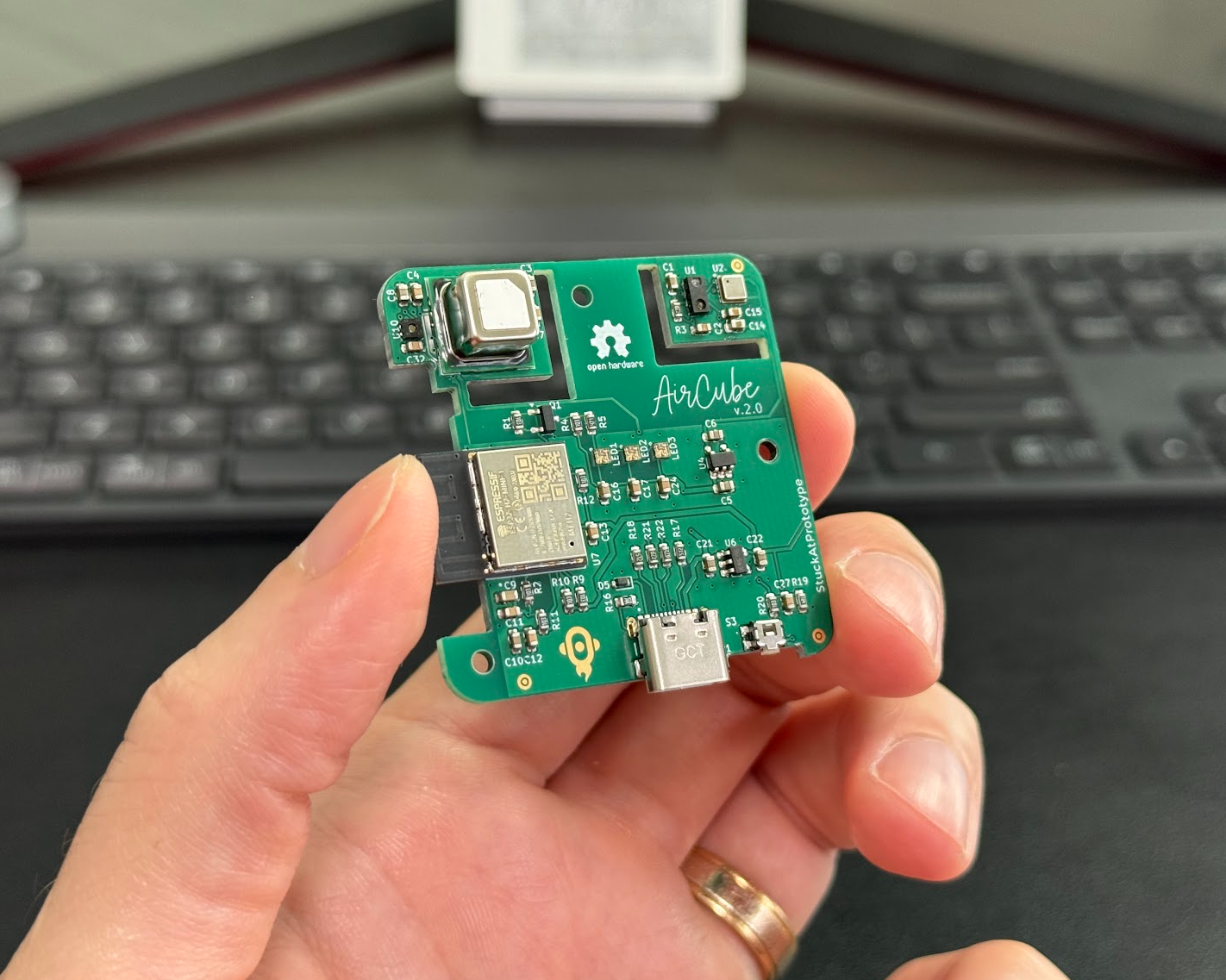 AirCube - Populated PCB