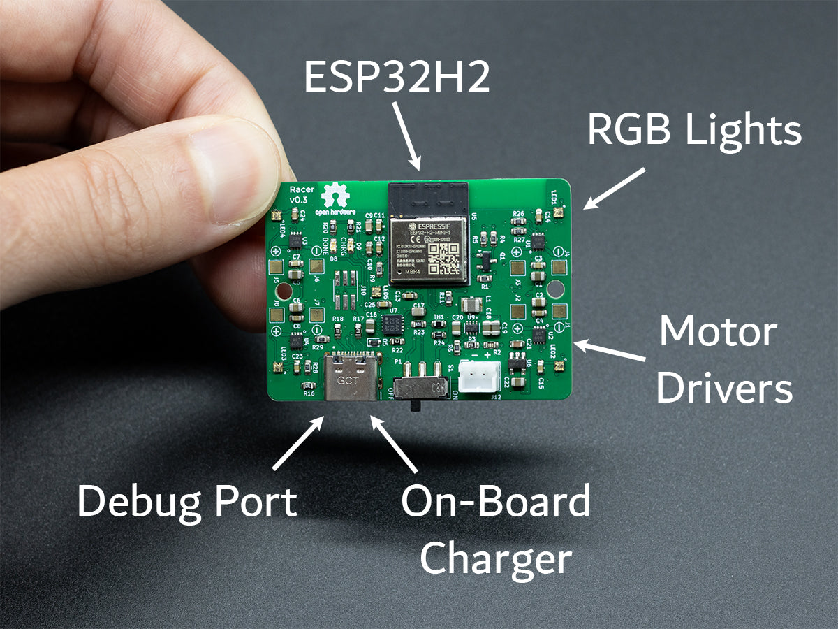 Micro Racer Populated PCB + Sensor Board